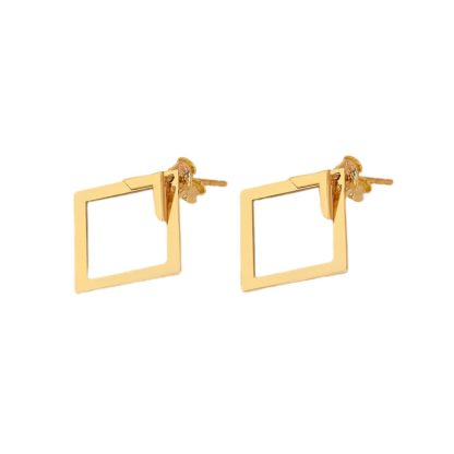 Women's Simple European And American Style Square Geometric Earrings - Image 6