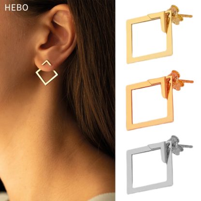 Women's Simple European And American Style Square Geometric Earrings